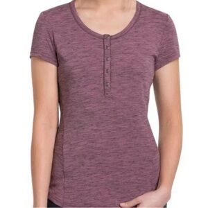Kuhl Shirt Womens Medium Dusty Lunar Purple Short Sleeve Outdoor T shirt